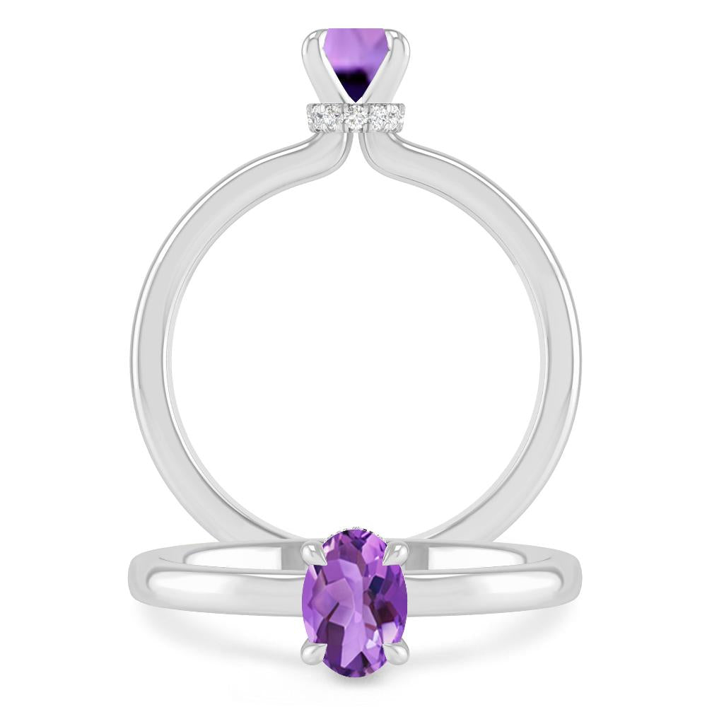 White Gold - Amethyst