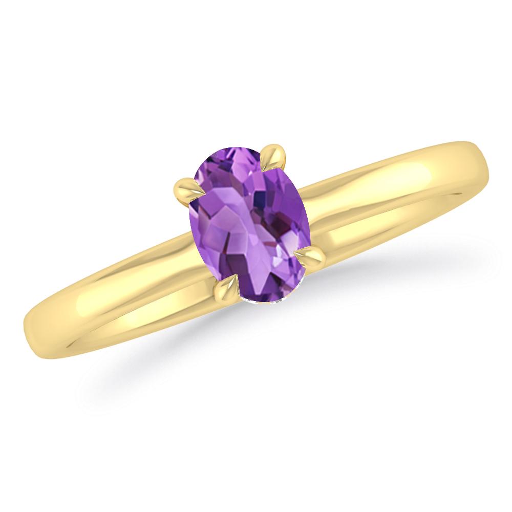 Yellow Gold - Amethyst