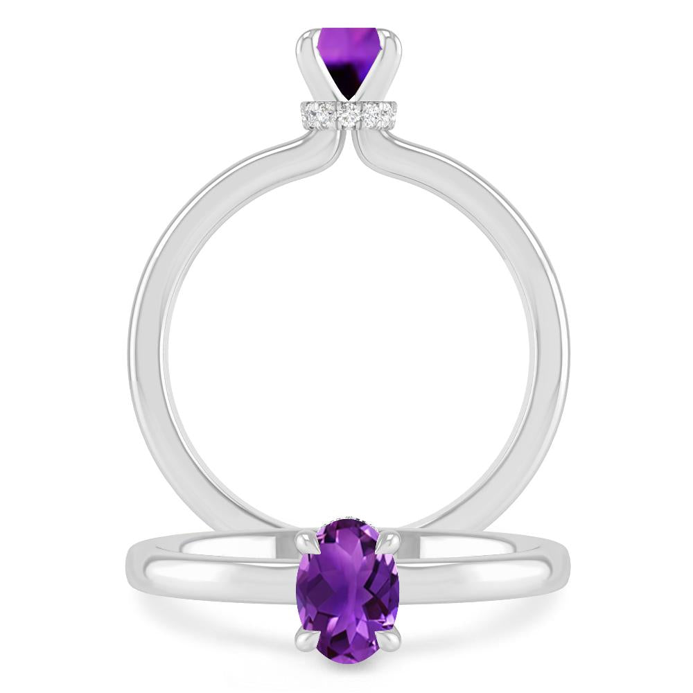 White Gold - Amethyst