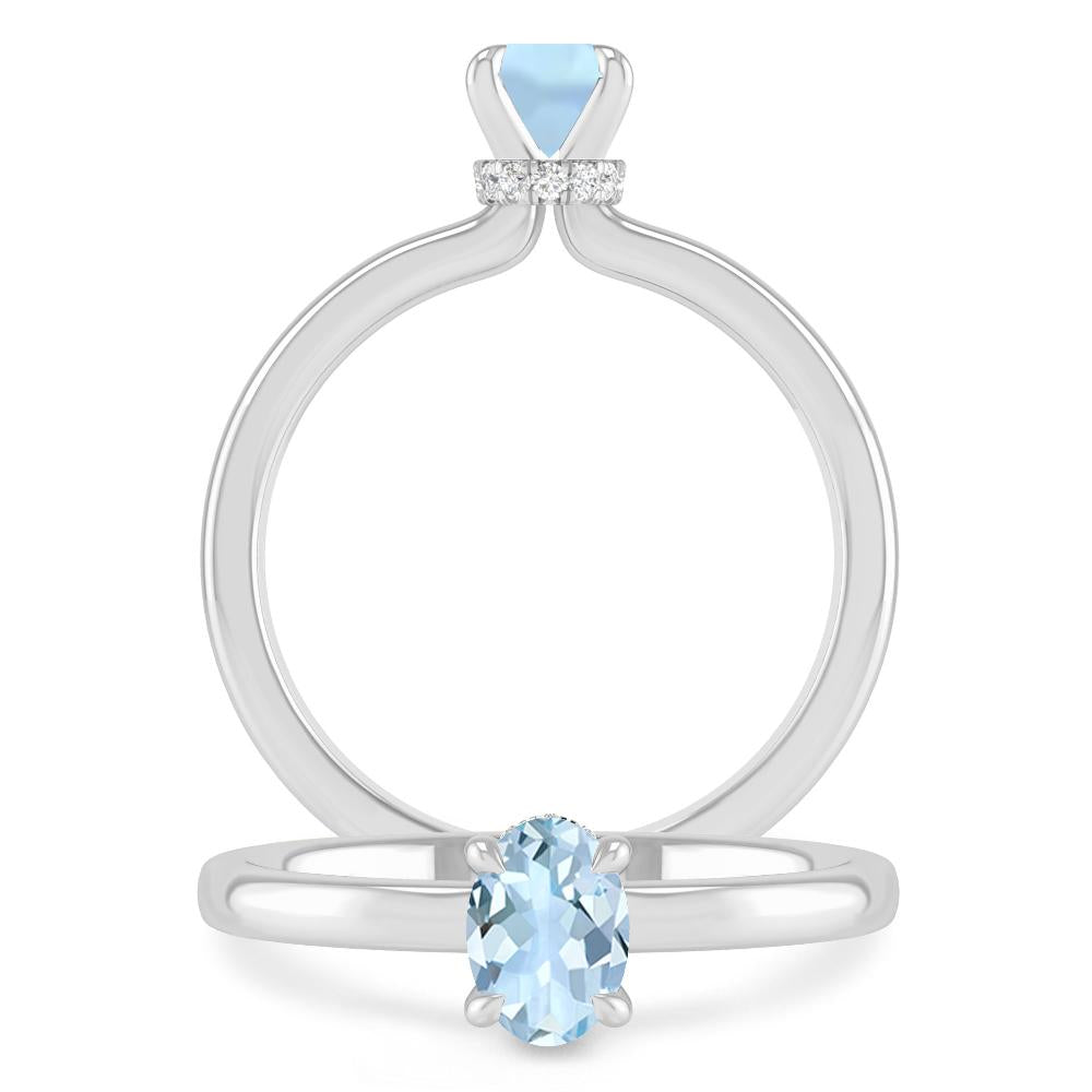 White Gold - Aquamarine