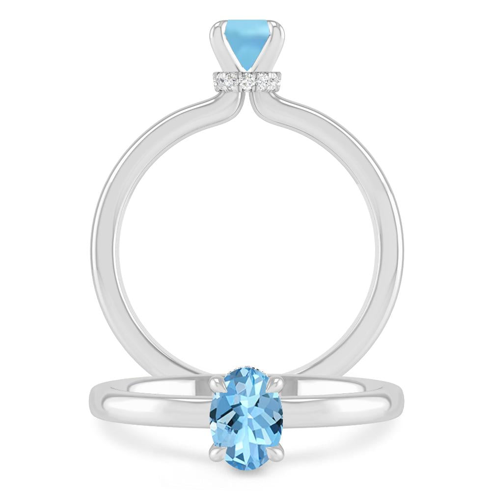 White Gold - Aquamarine