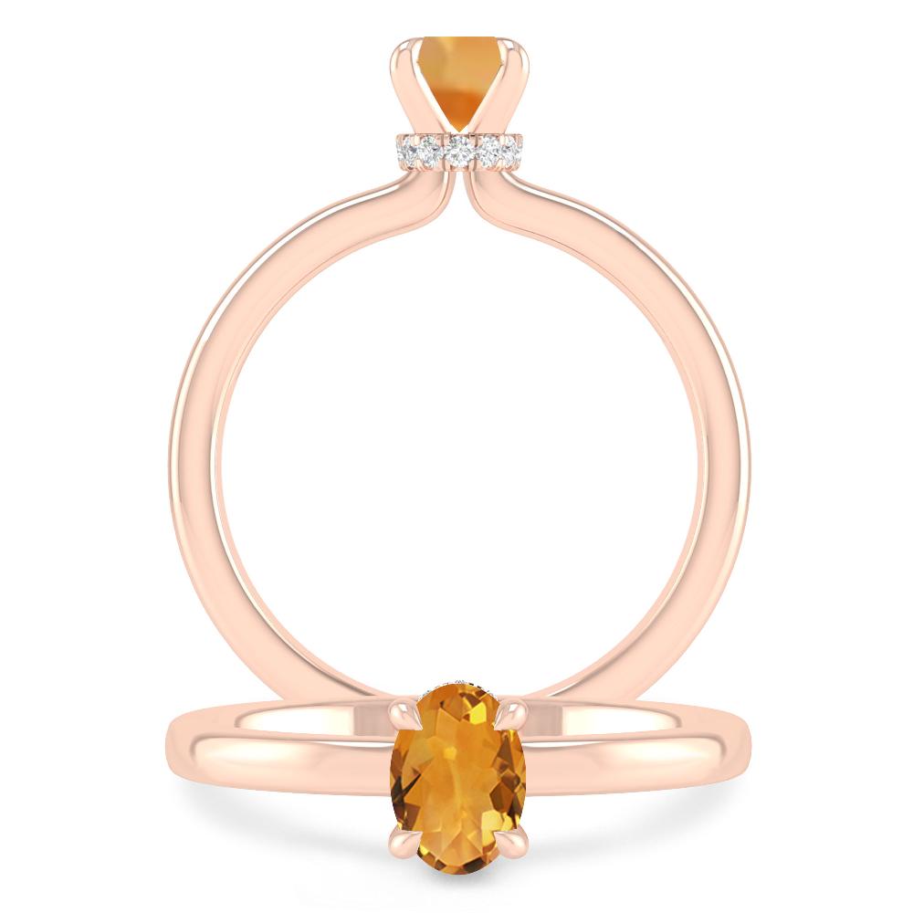 Rose Gold - Citrine