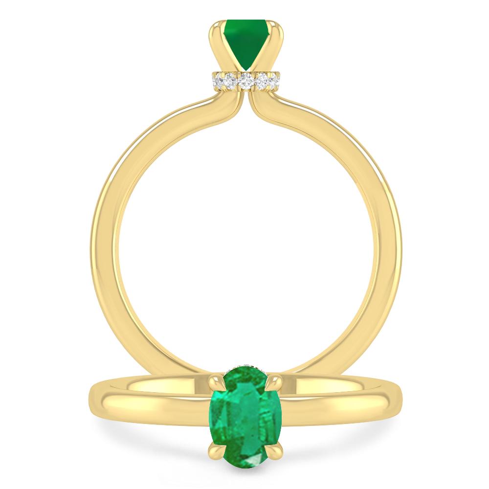 Yellow Gold - Emerald