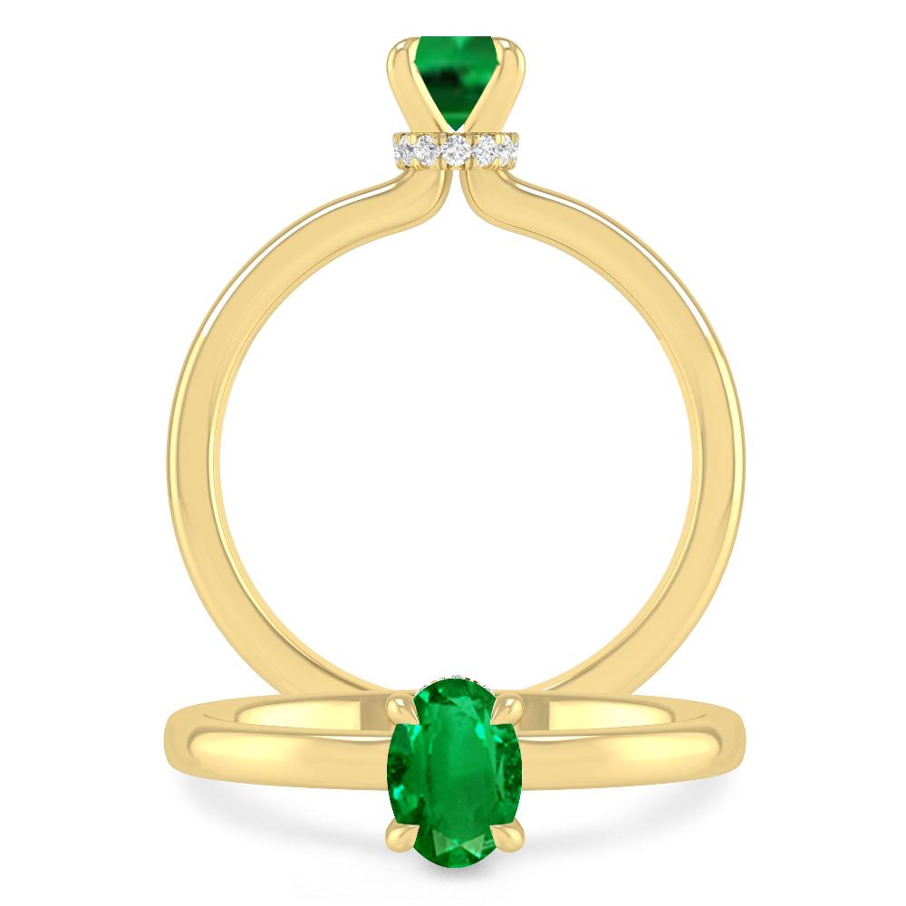 Yellow Gold - Emerald