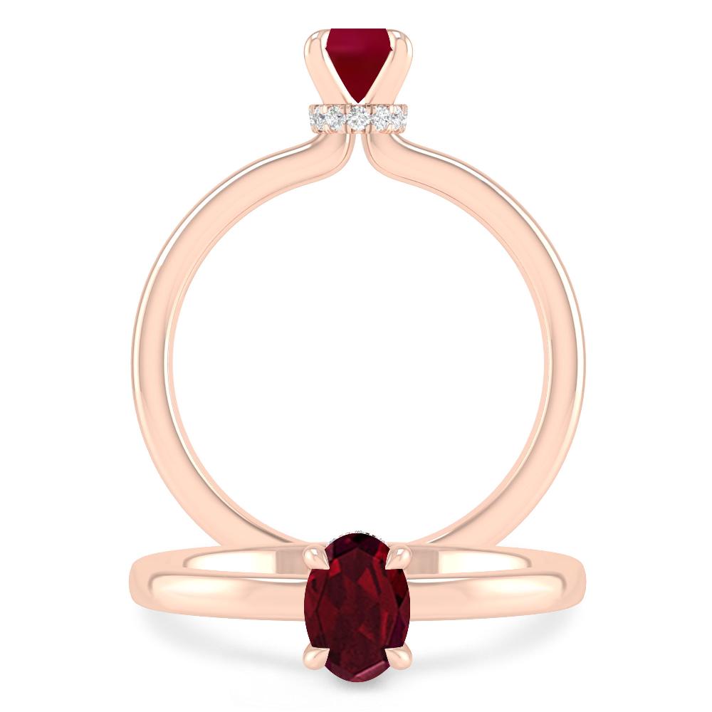 Rose Gold - Garnet