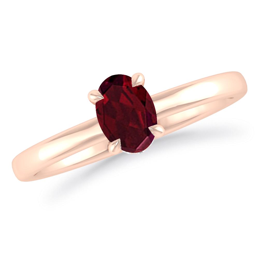 Rose Gold - Garnet