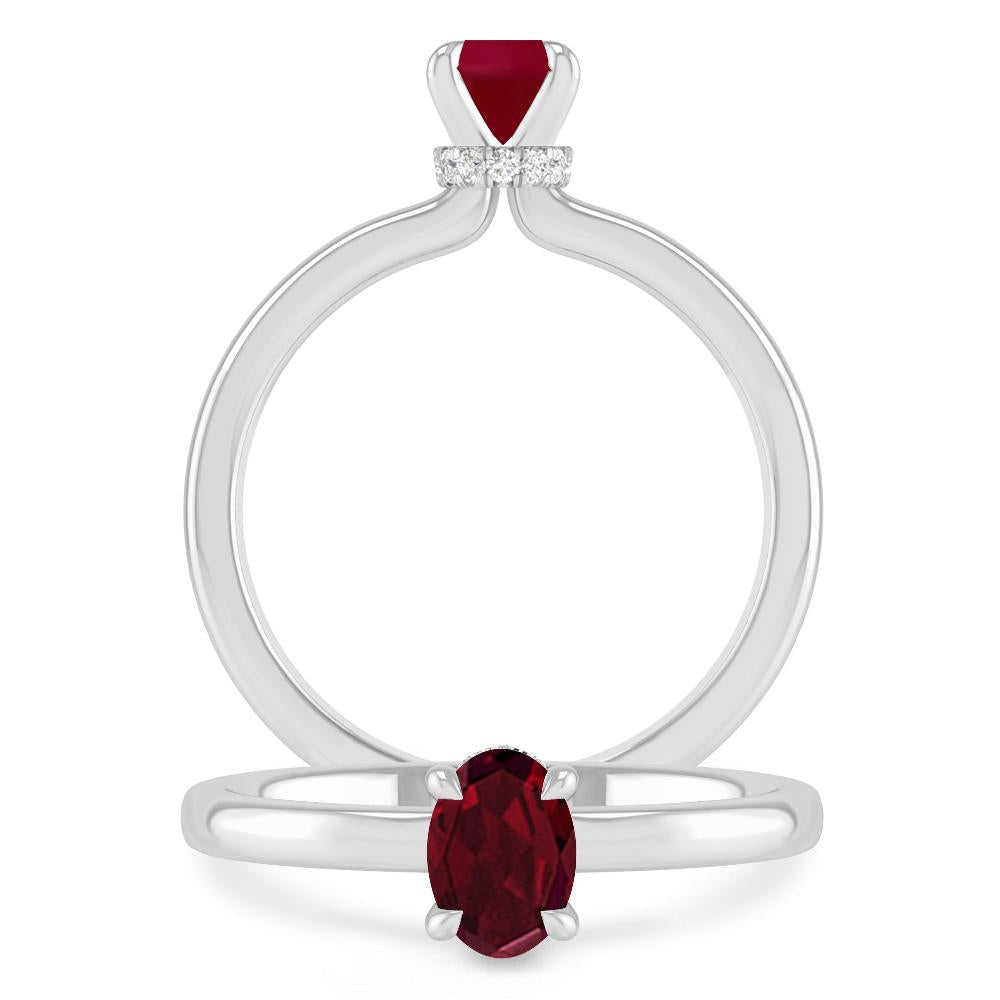 White Gold - Garnet