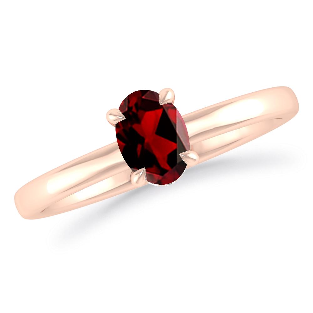 Rose Gold - Garnet