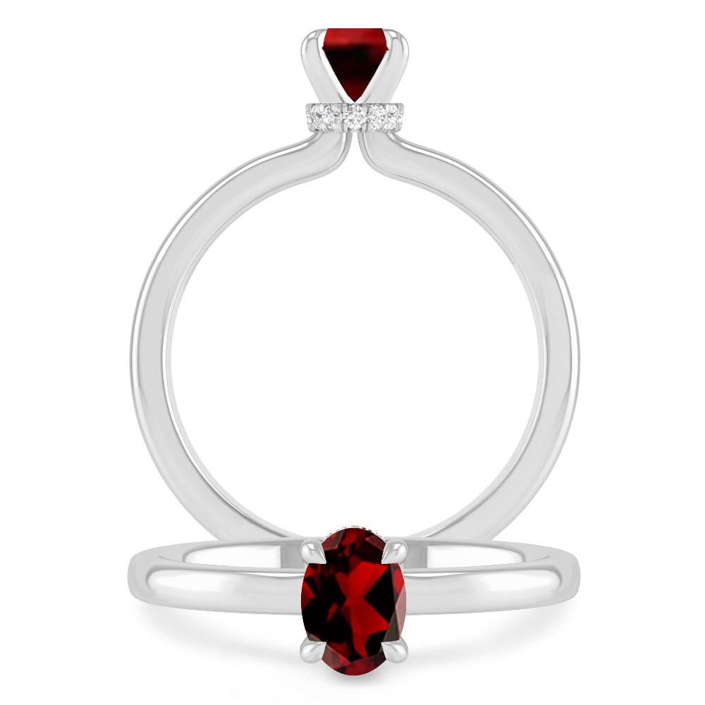 White Gold - Garnet