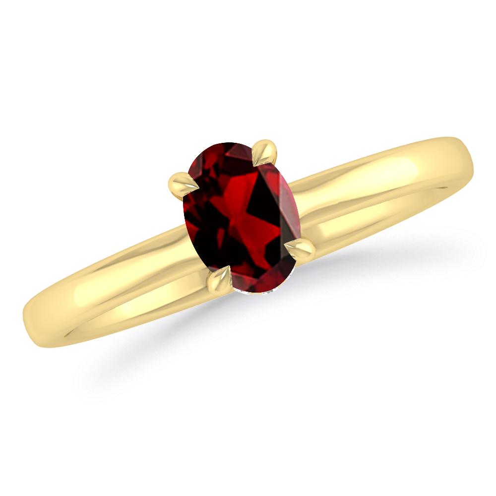 Yellow Gold - Garnet