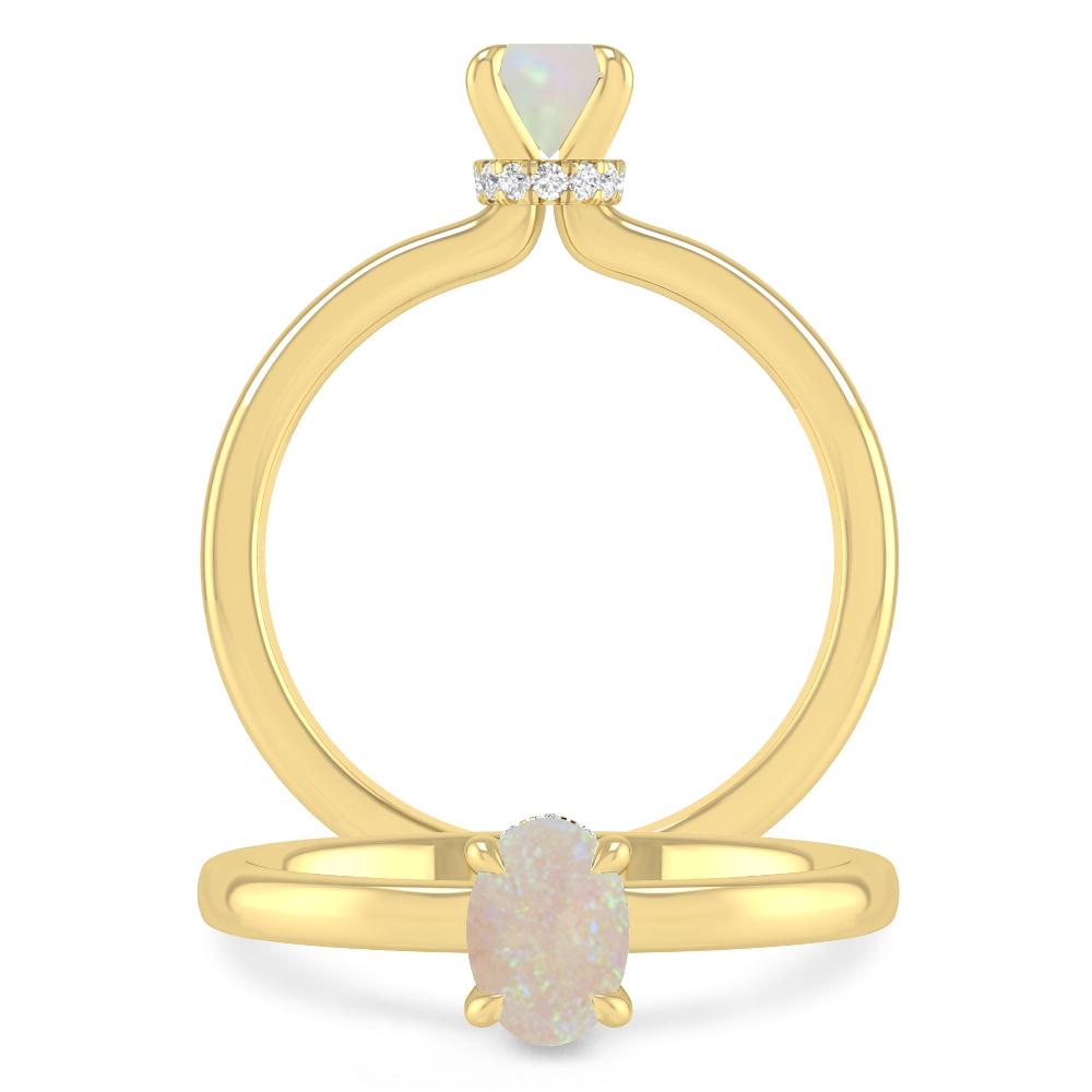 Yellow Gold - Opal