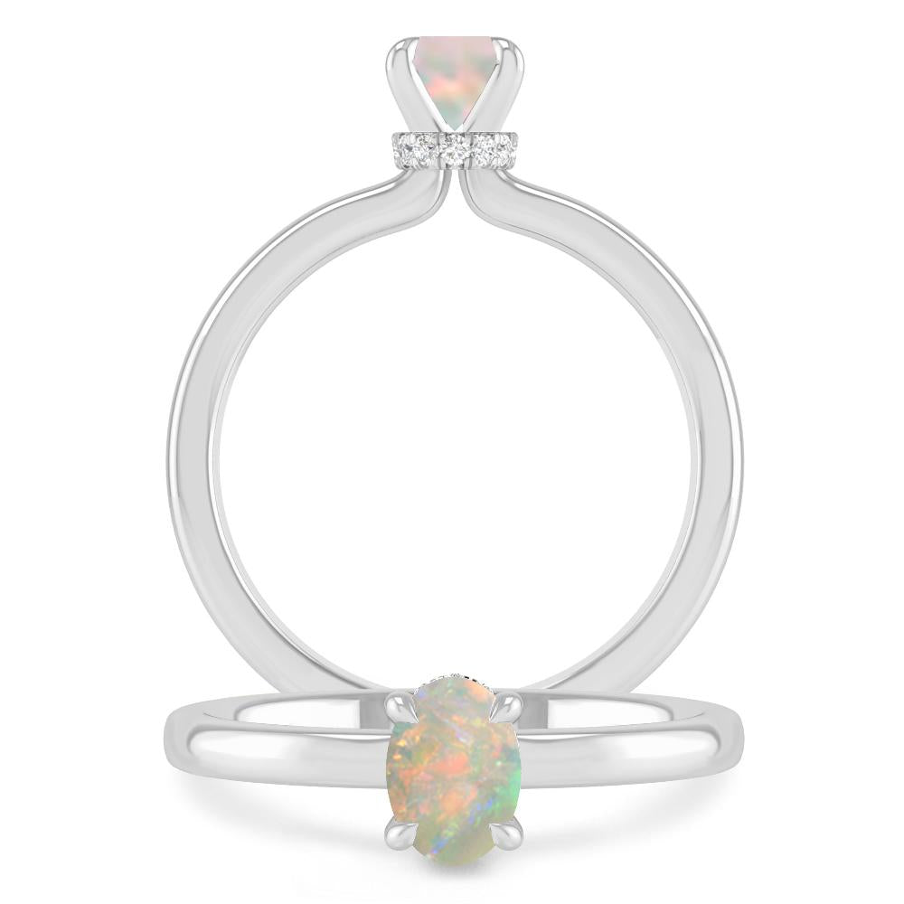 White Gold - Opal