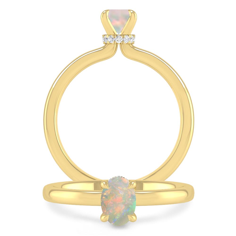 Yellow Gold - Opal