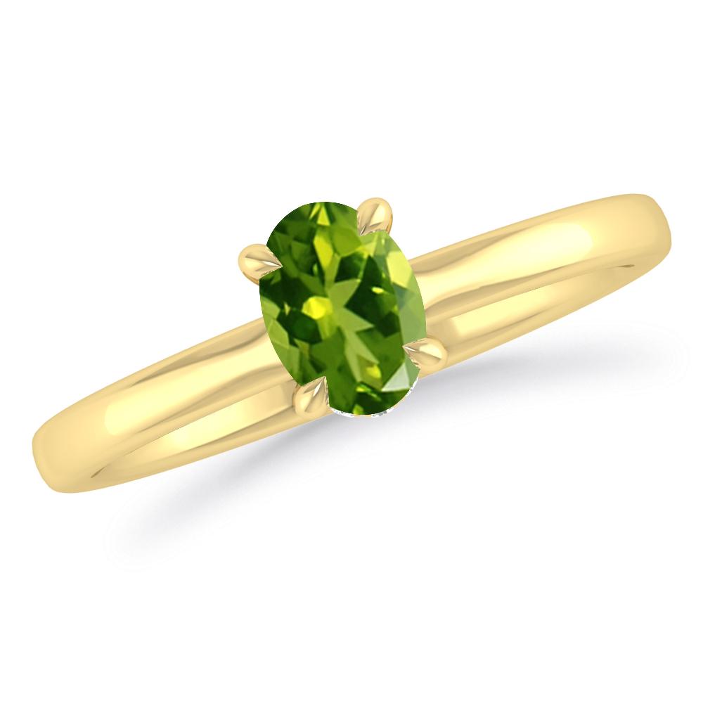 Yellow Gold - Peridot