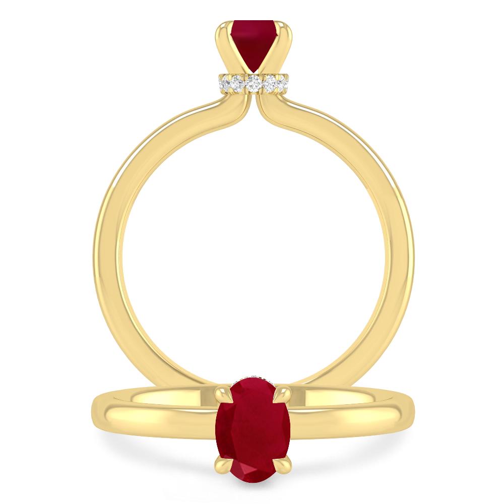 Yellow Gold - Ruby