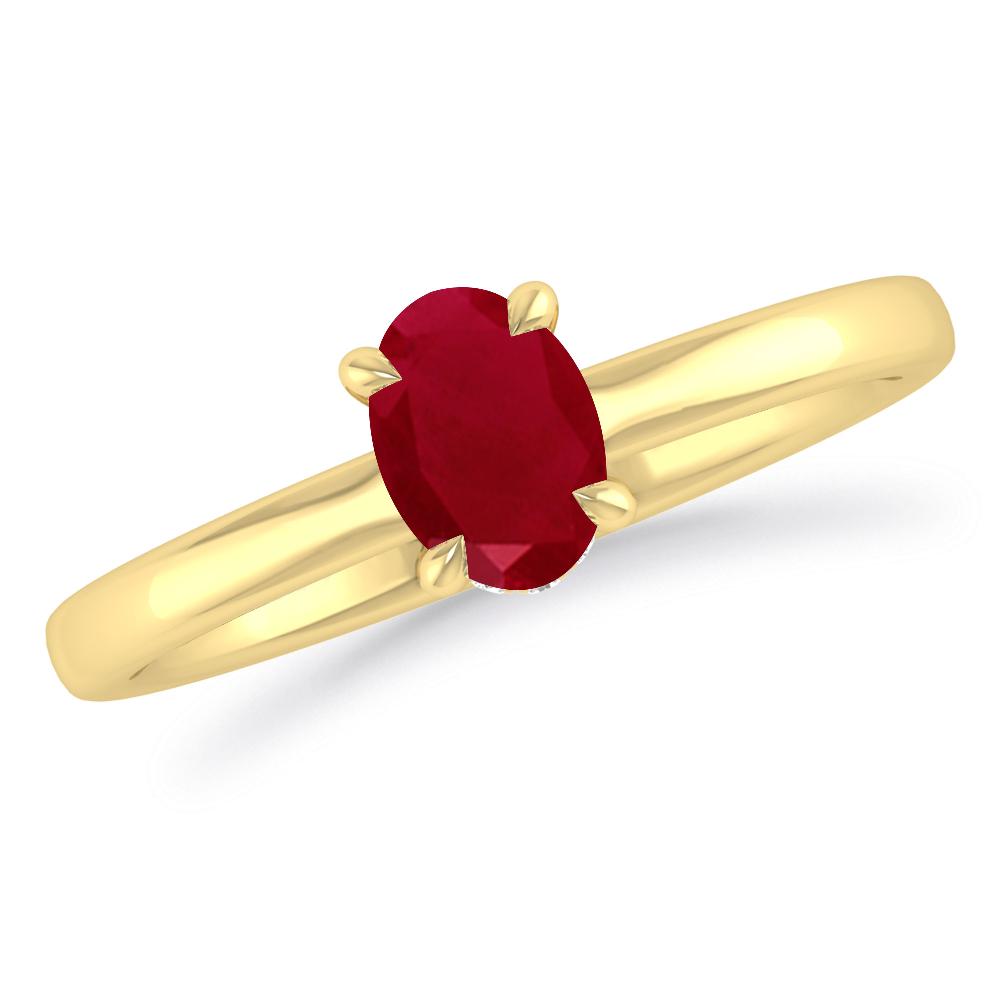 Yellow Gold - Ruby