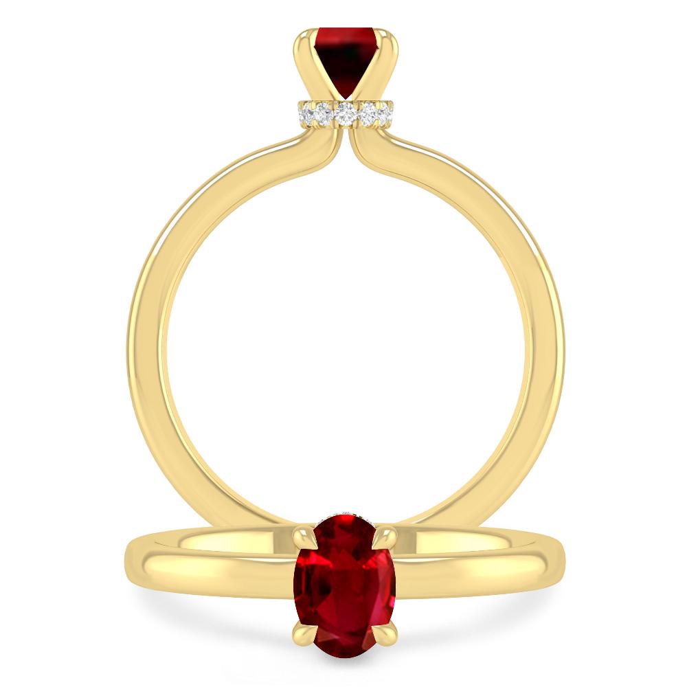 Yellow Gold - Ruby