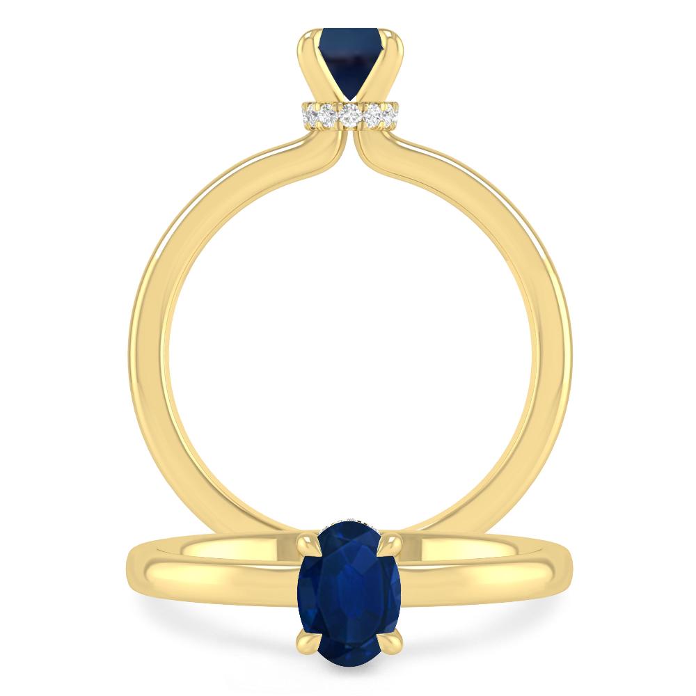 Yellow Gold - Sapphire