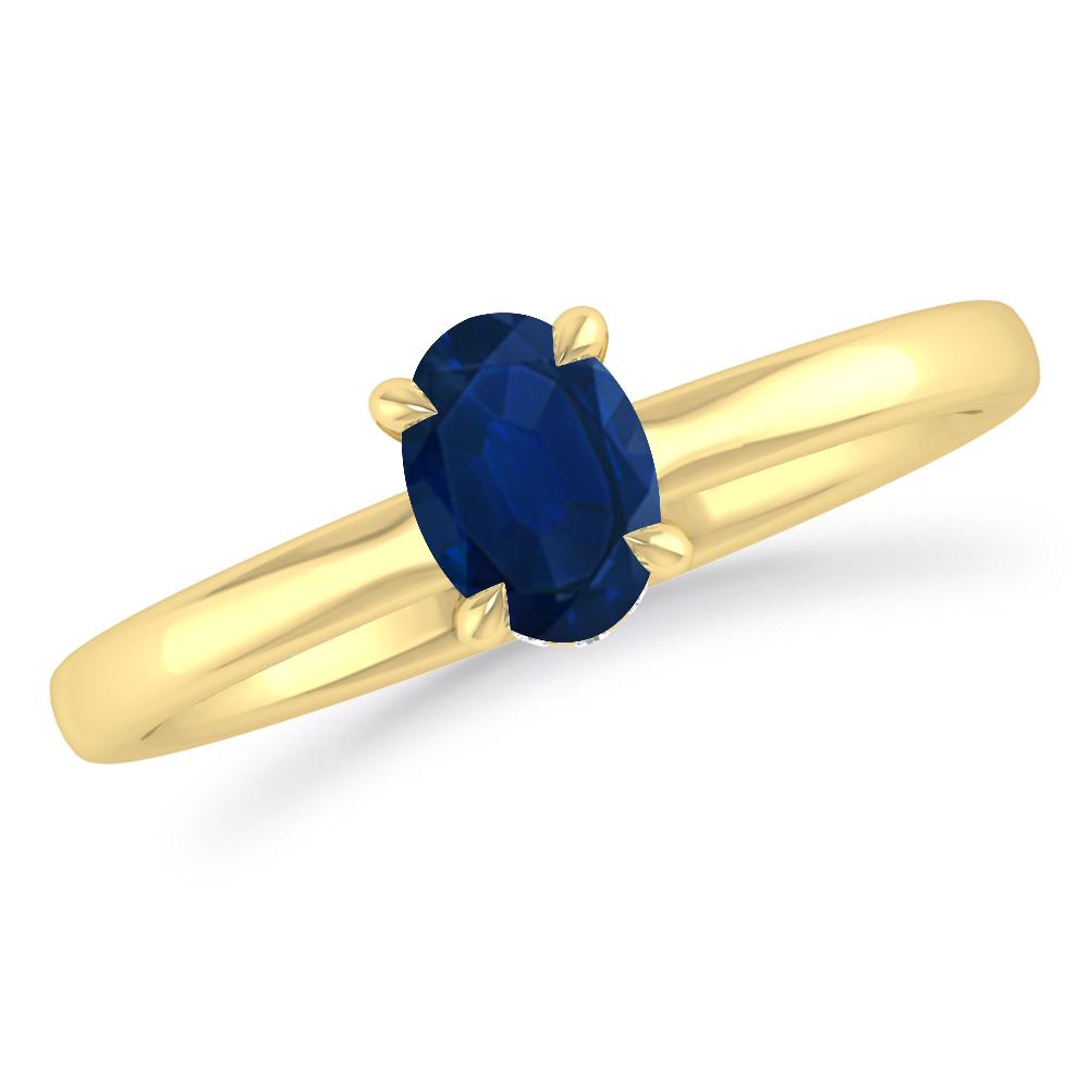 Yellow Gold - Sapphire