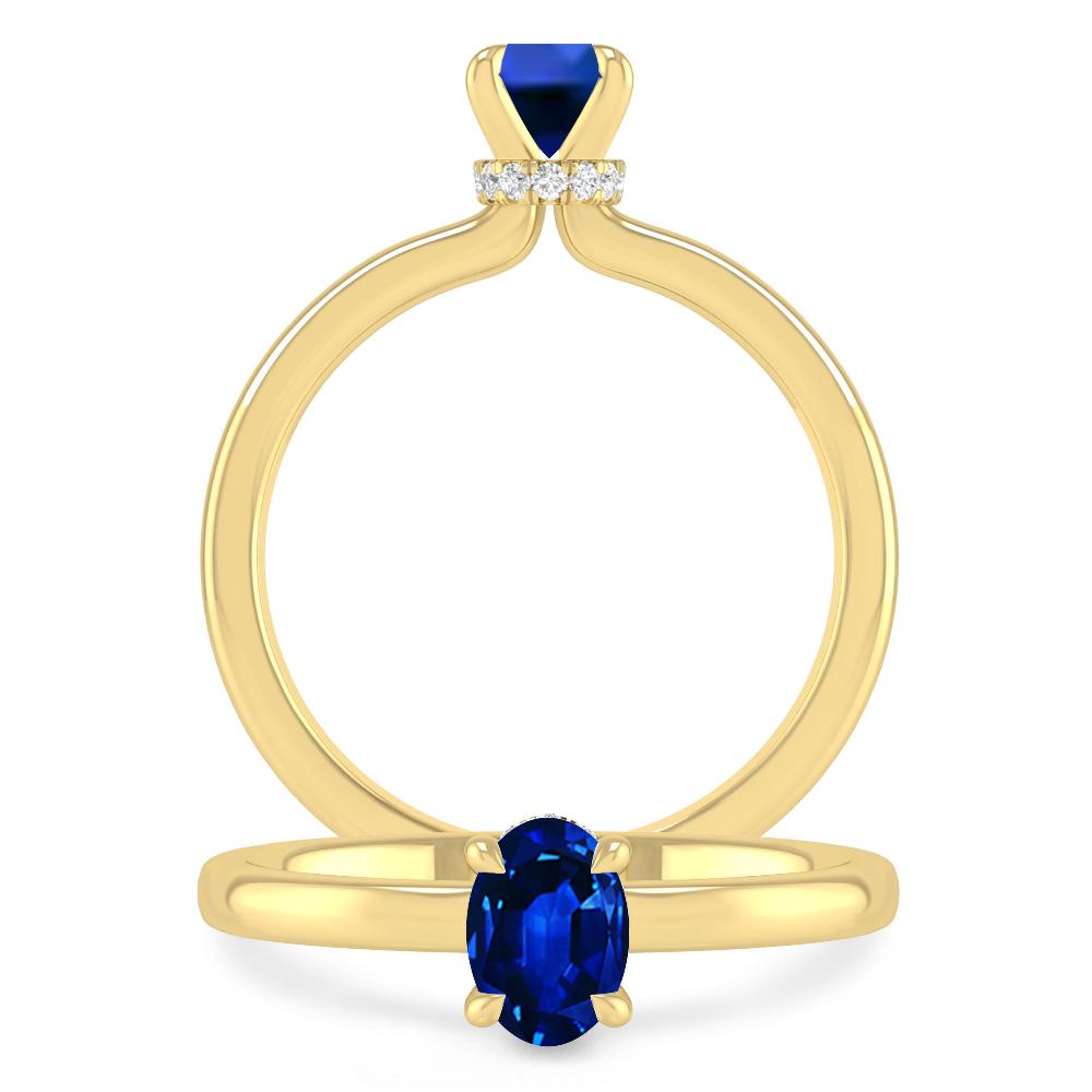 Yellow Gold - Sapphire