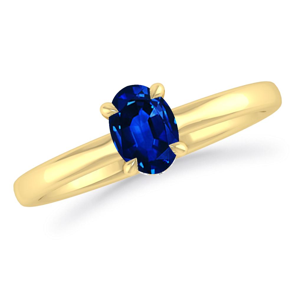 Yellow Gold - Sapphire