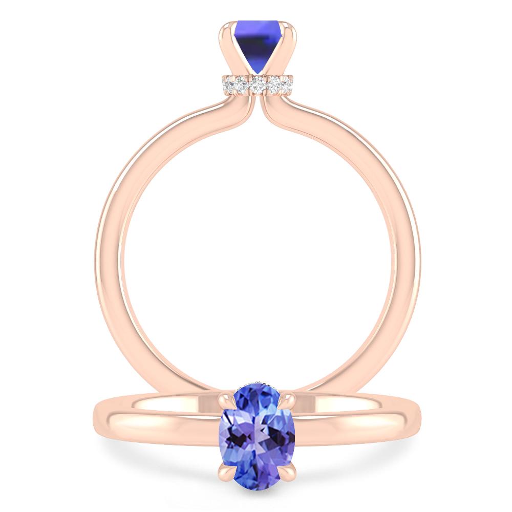 Rose Gold - Tanzanite