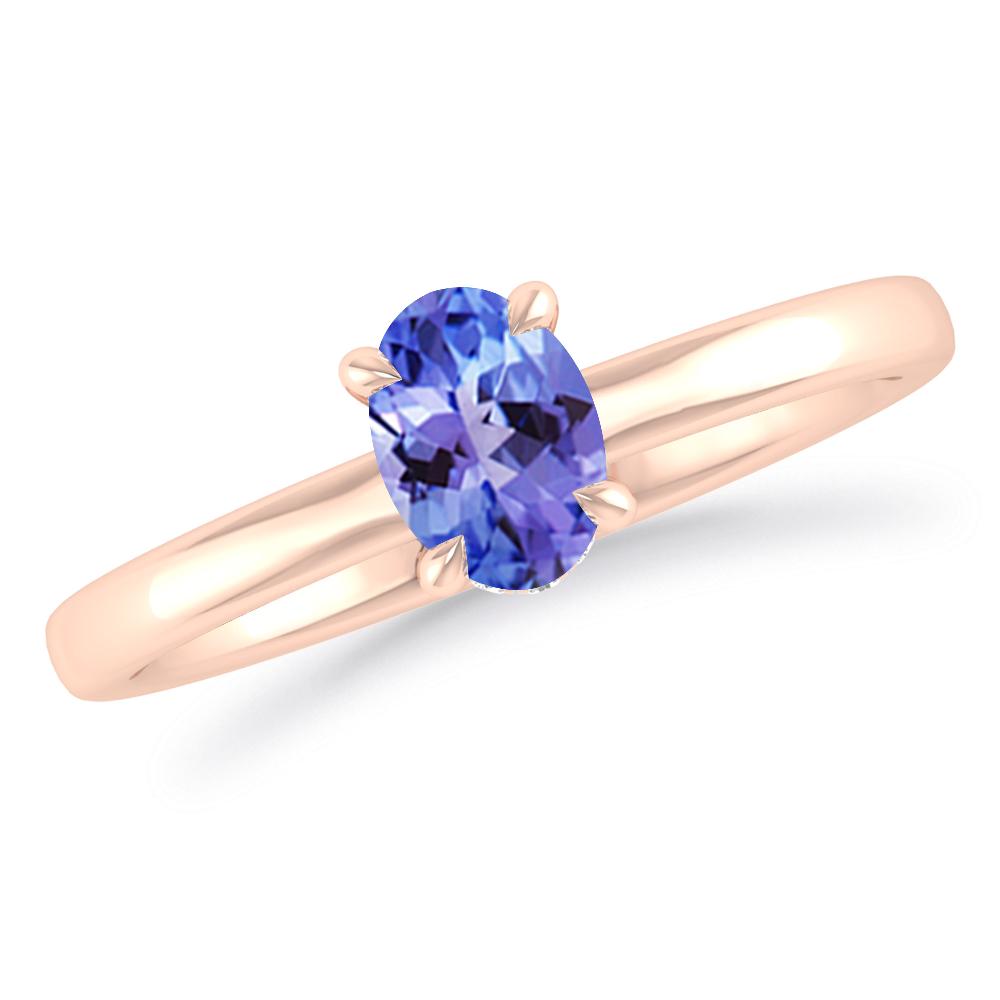 Rose Gold - Tanzanite