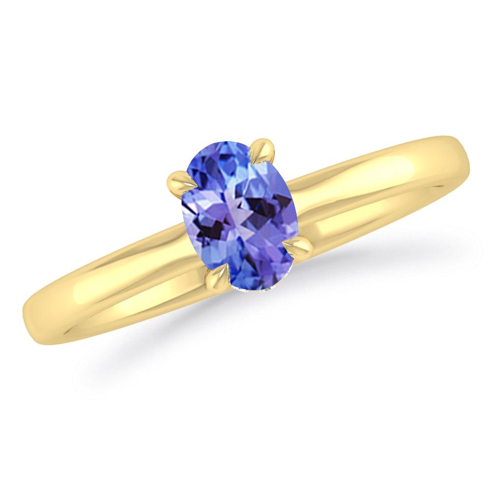 Yellow Gold - Tanzanite