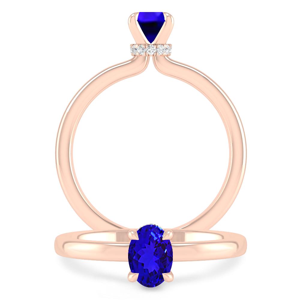 Rose Gold - Tanzanite