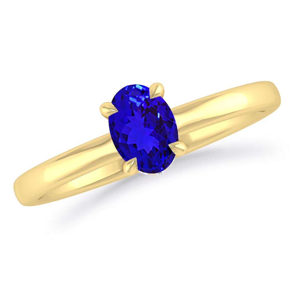 Yellow Gold - Tanzanite