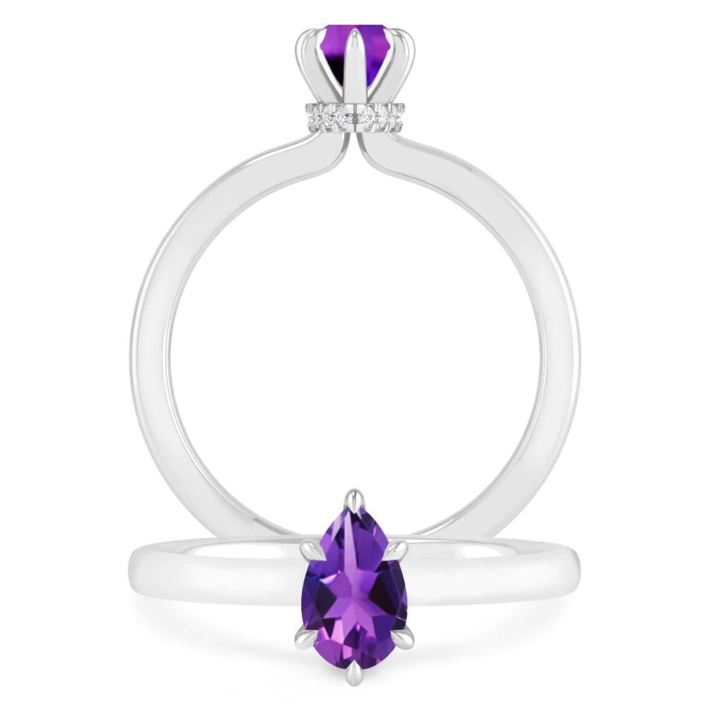 White Gold - Amethyst