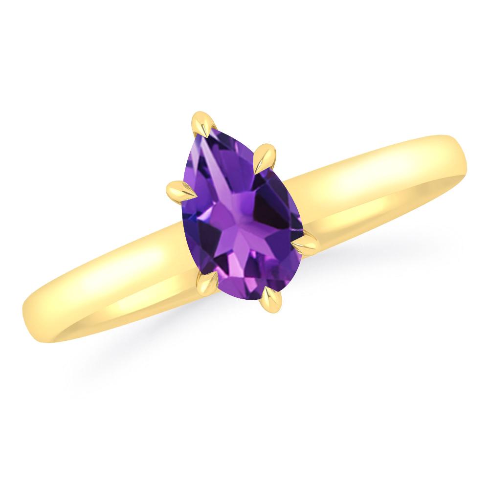 Yellow Gold - Amethyst