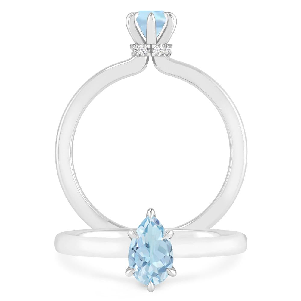 White Gold - Aquamarine