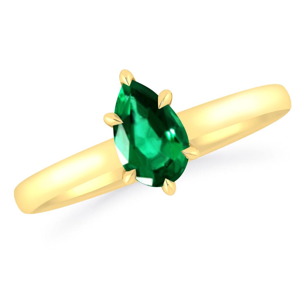 Yellow Gold - Emerald