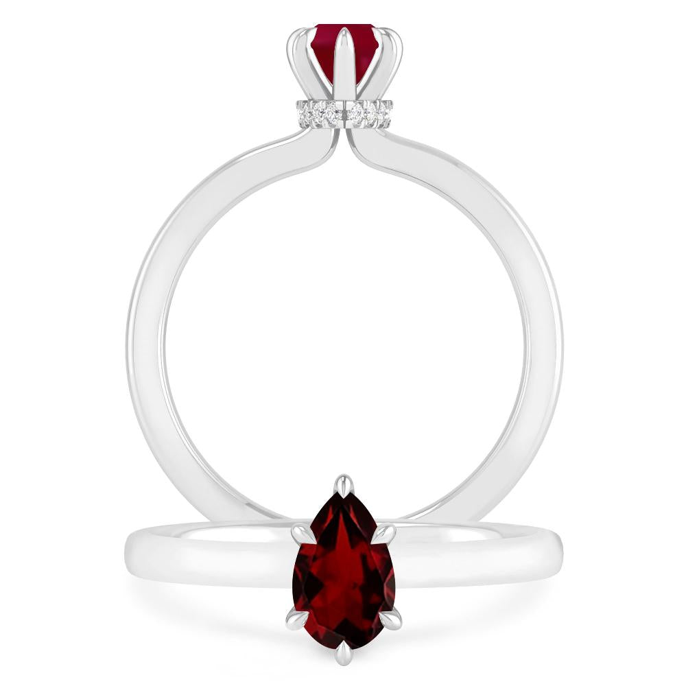 White Gold - Garnet