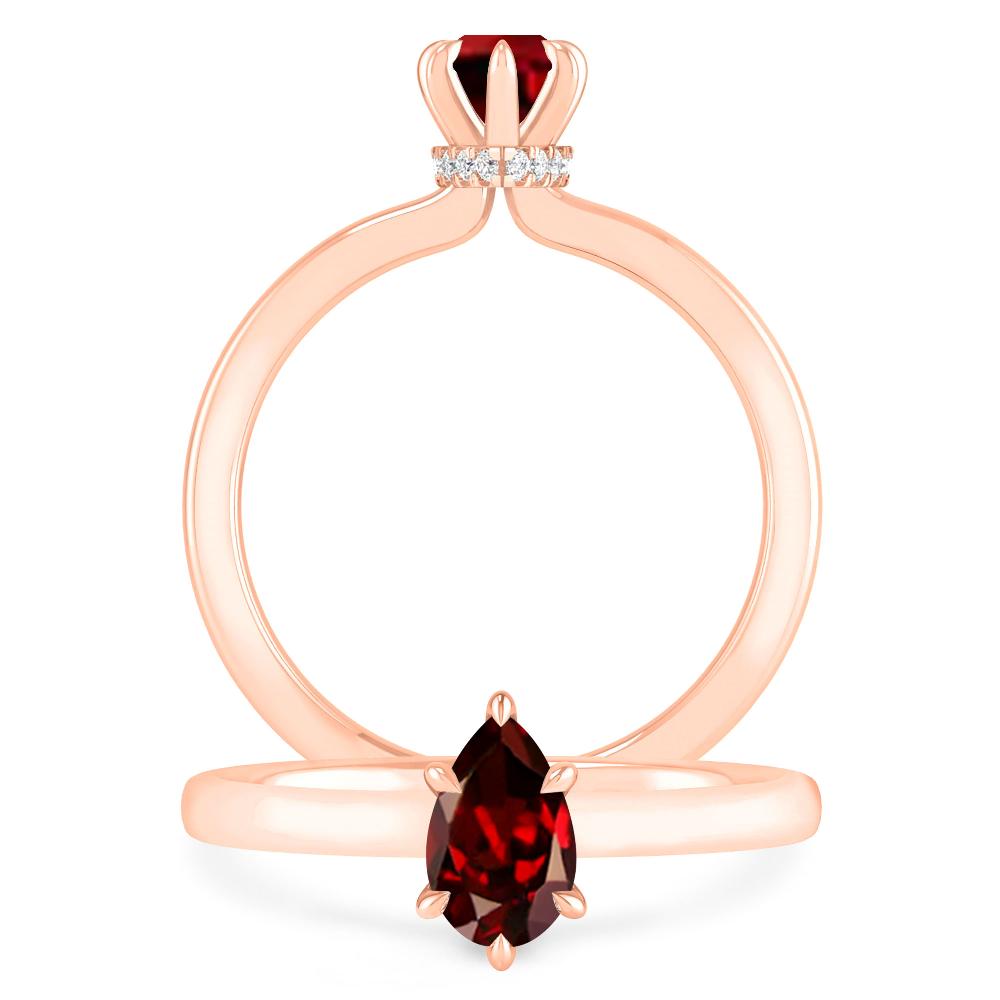 Rose Gold - Garnet