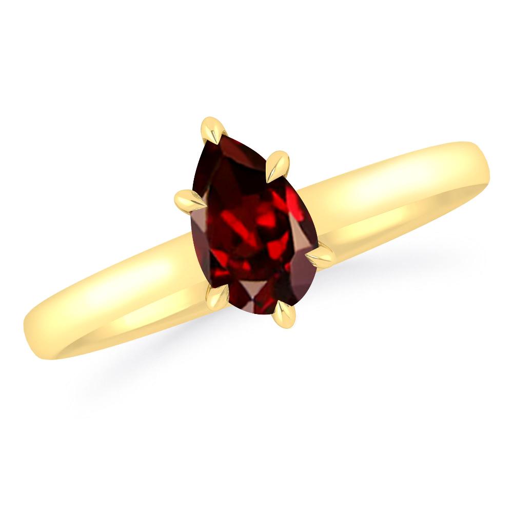 Yellow Gold - Garnet