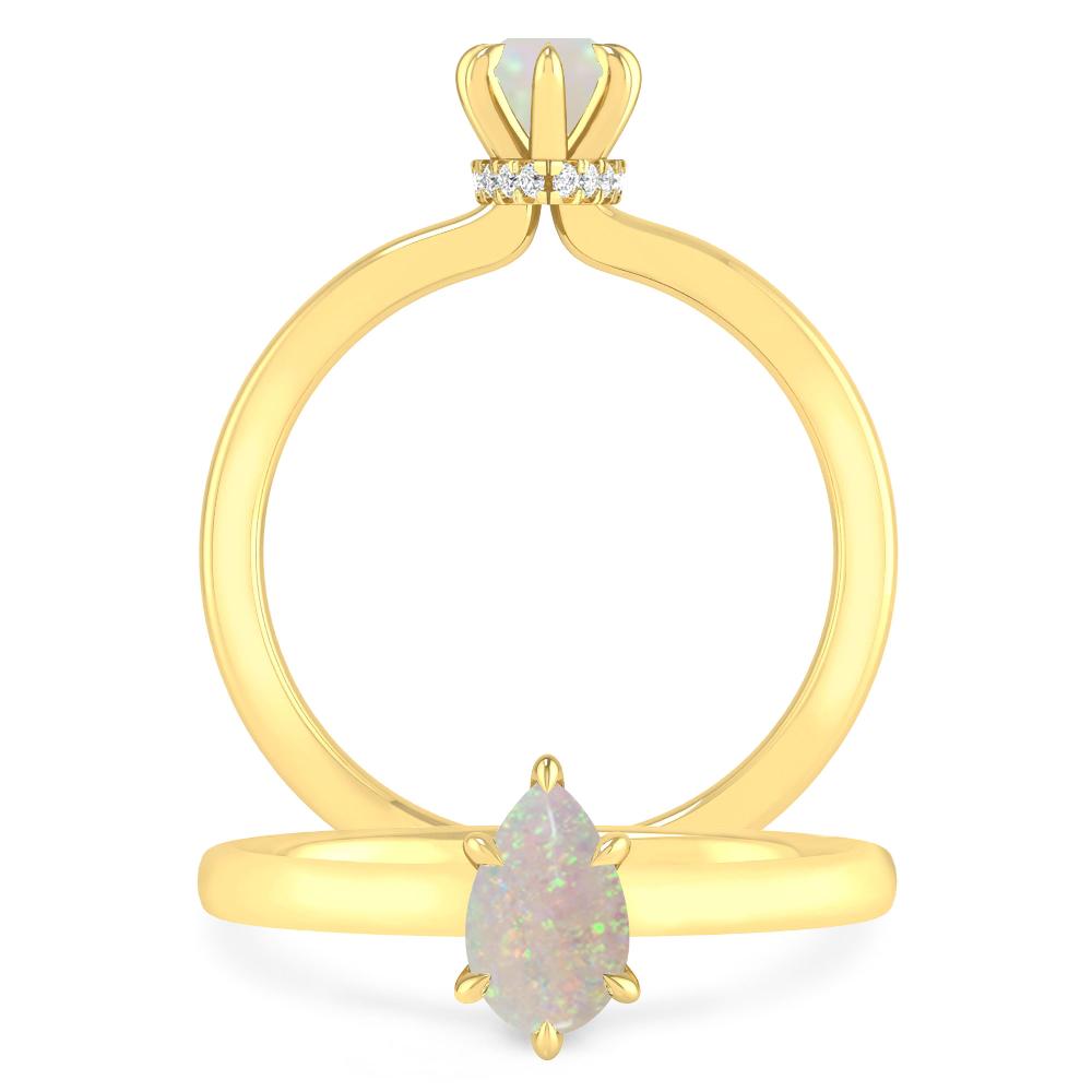 Yellow Gold - Opal