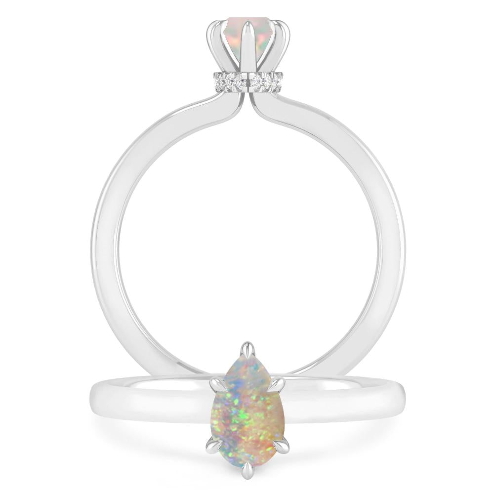 White Gold - Opal