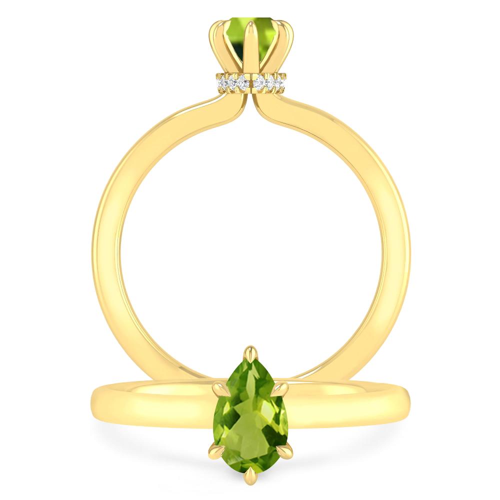 Yellow Gold - Peridot