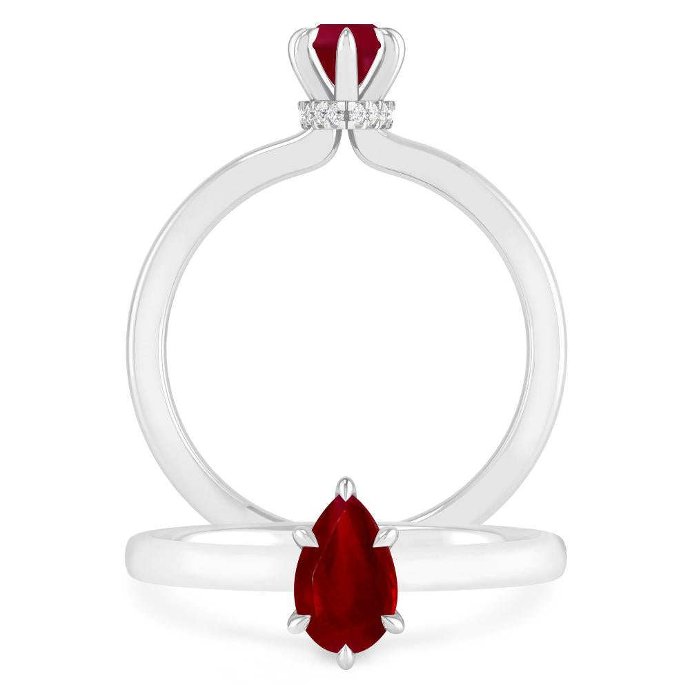 White Gold - Ruby