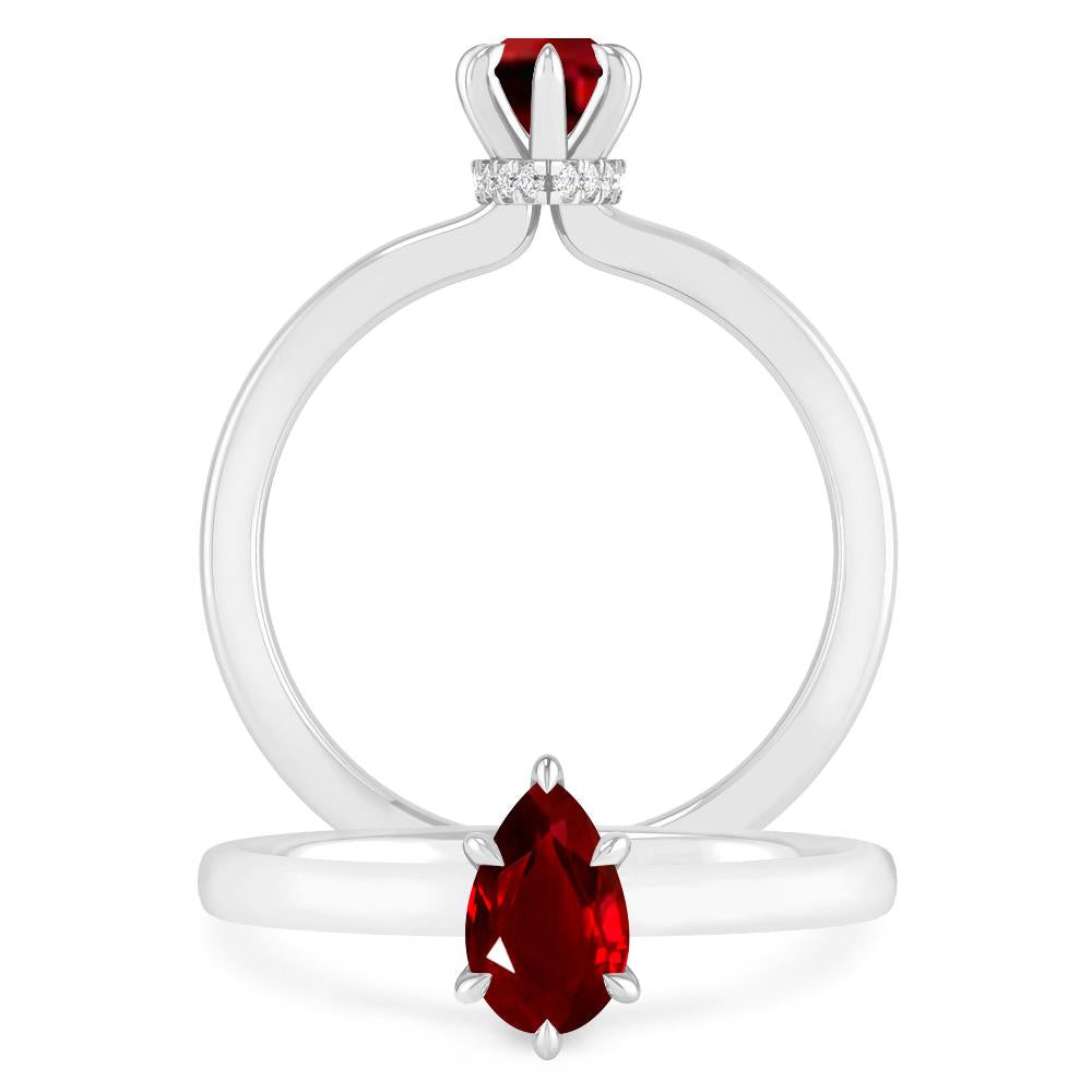 White Gold - Ruby