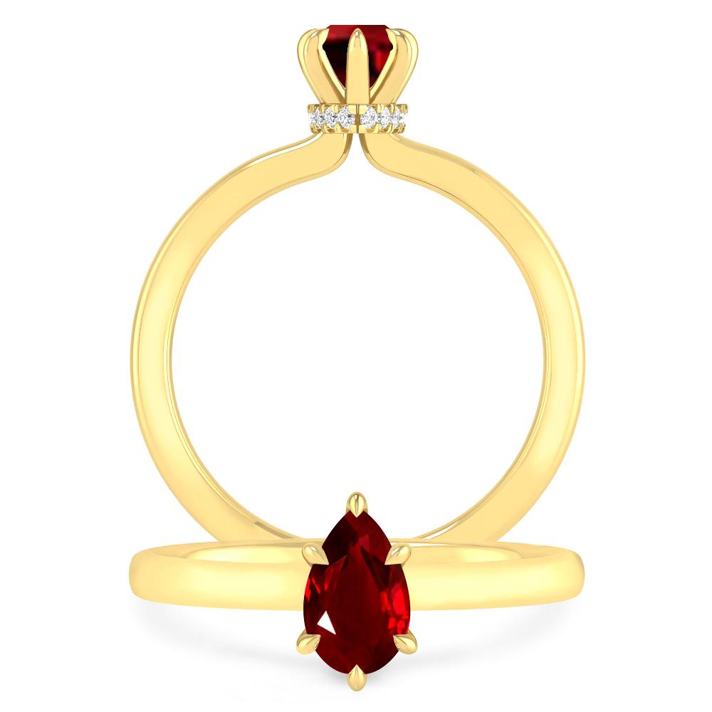 Yellow Gold - Ruby