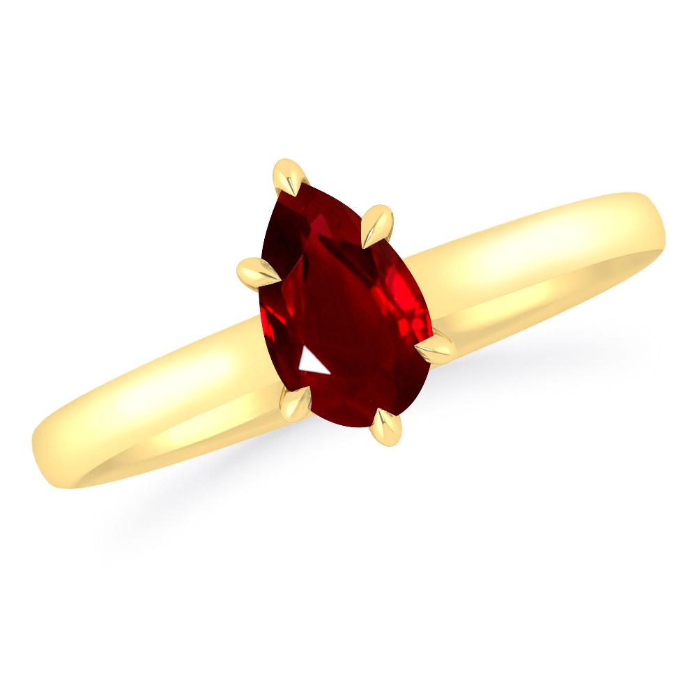 Yellow Gold - Ruby