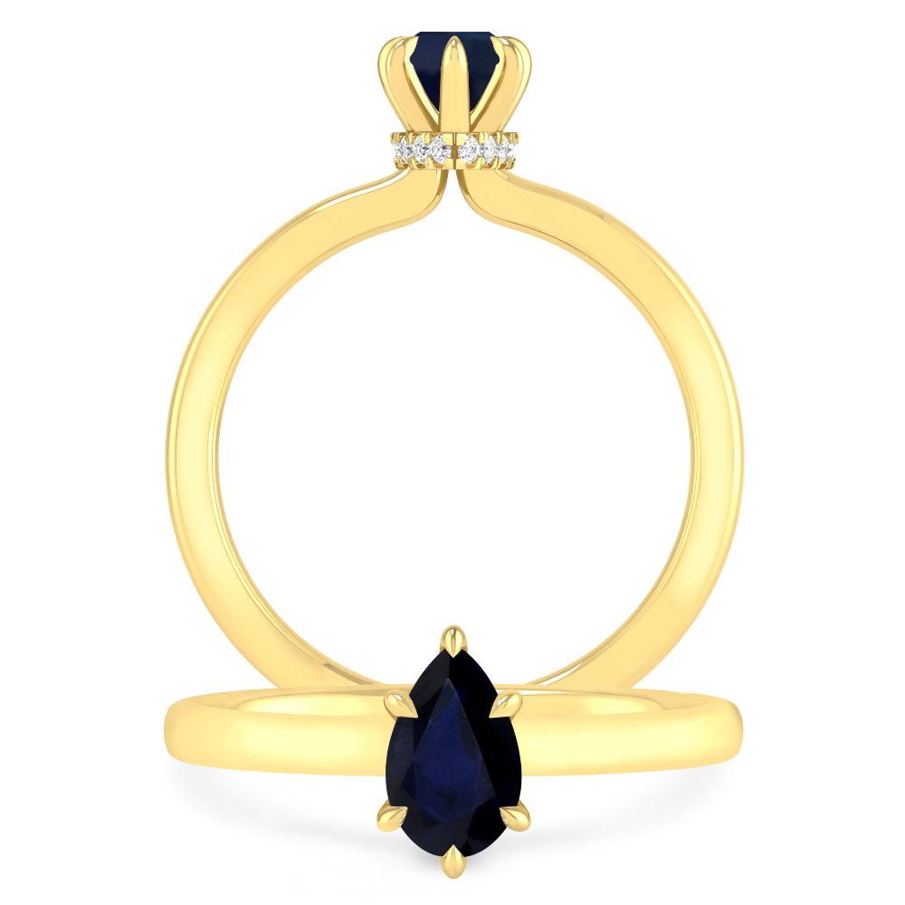 Yellow Gold - Sapphire