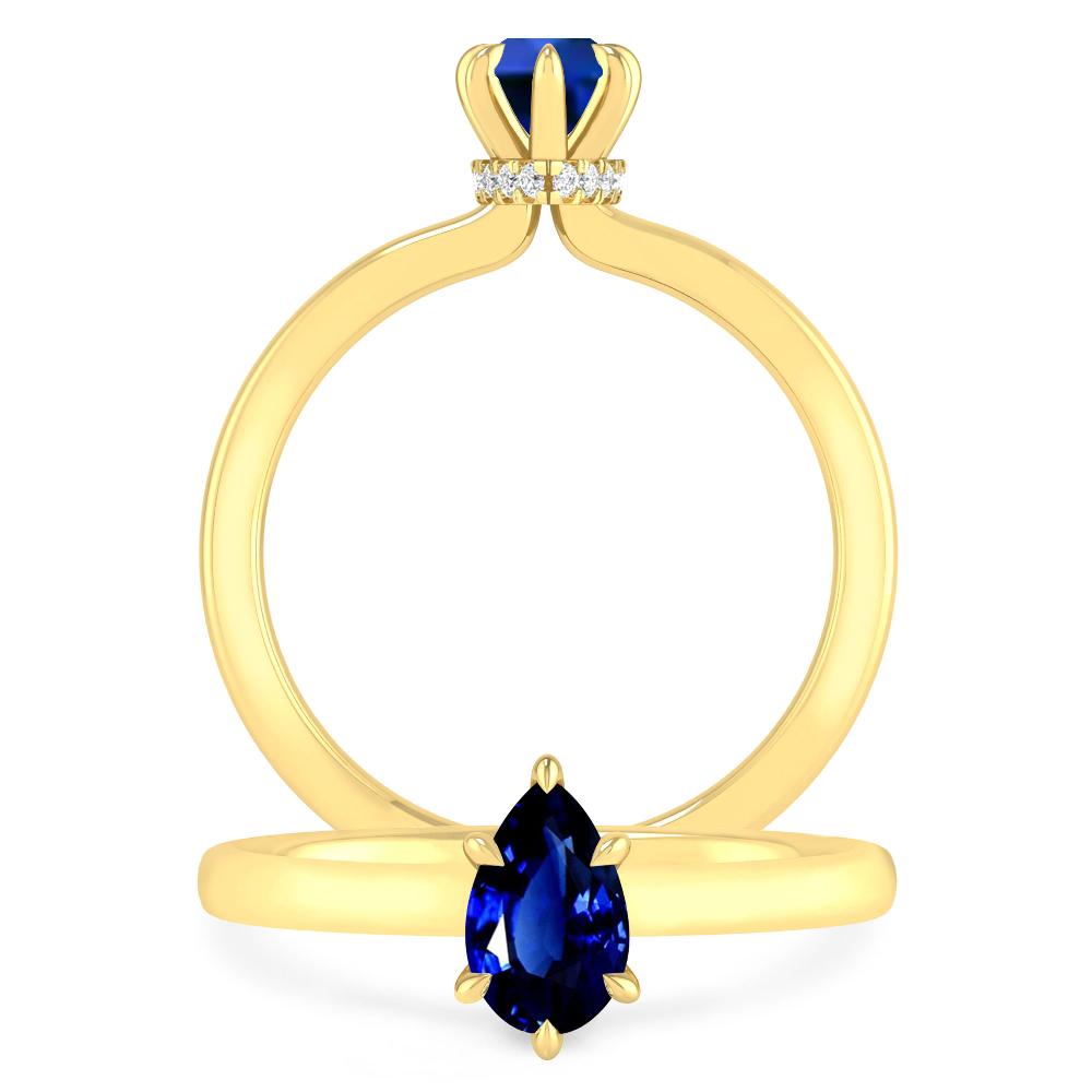 Yellow Gold - Sapphire