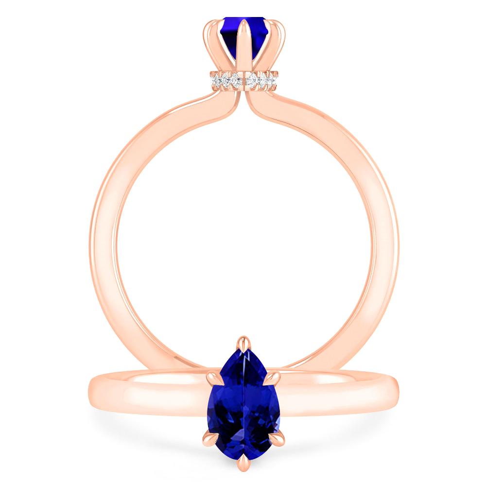 Rose Gold - Tanzanite