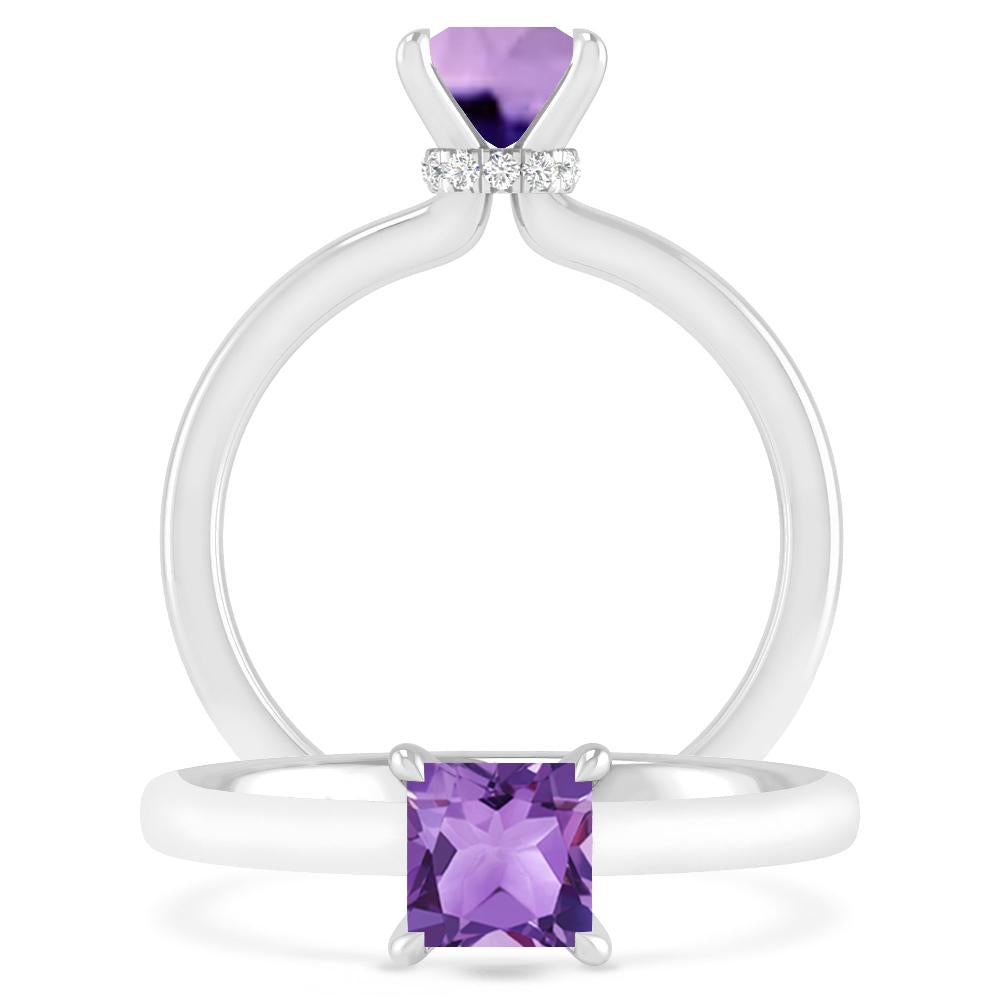 White Gold - Amethyst