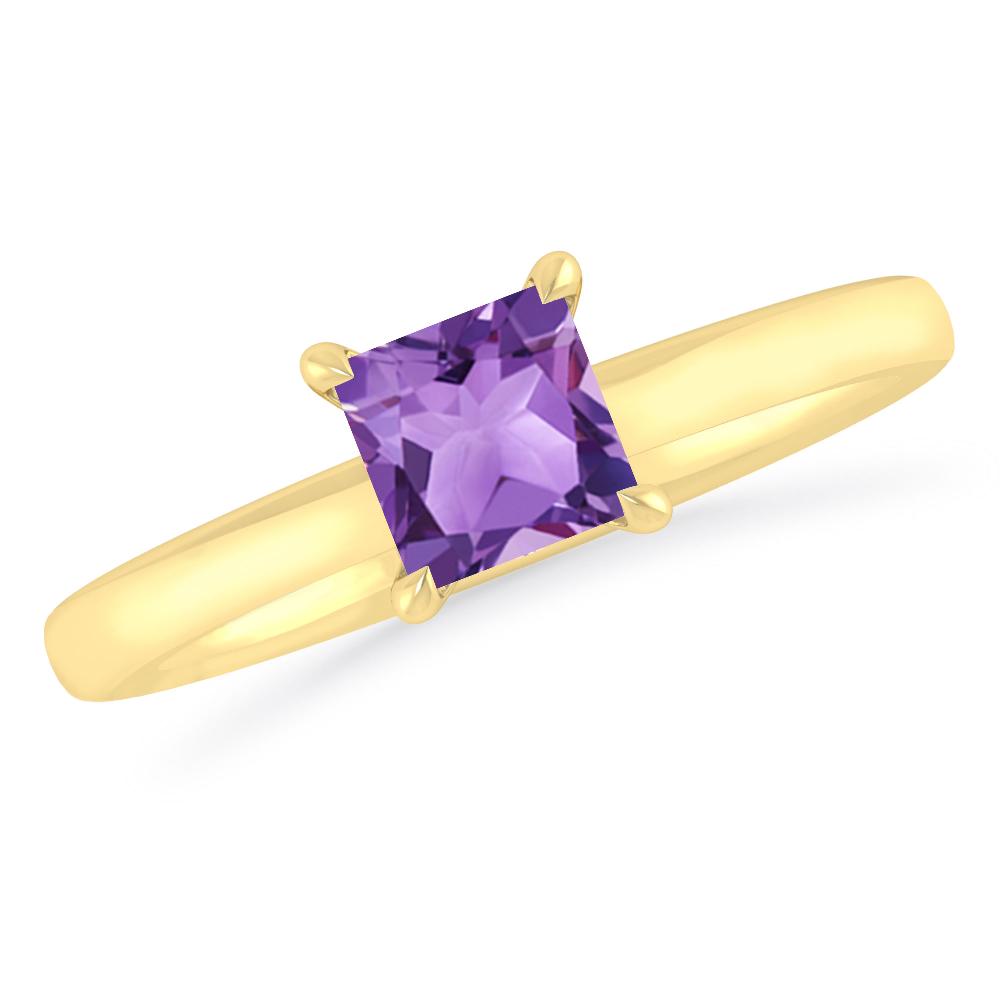 Yellow Gold - Amethyst