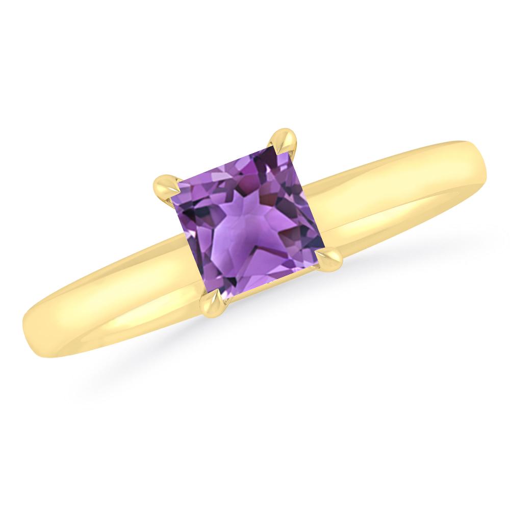 Yellow Gold - Amethyst